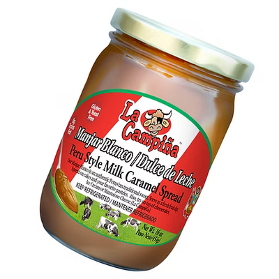 Manjar Branco Doce de Leite Vidro 425g La Campiña