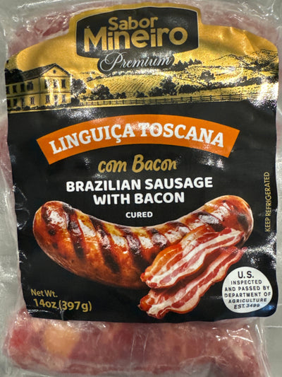 Linguiça Toscana Bacon Sabor Mineiro 14oz