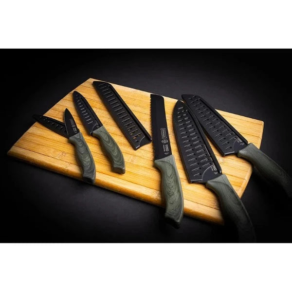 Set of 5 Black Mundial Knives (9900-5)