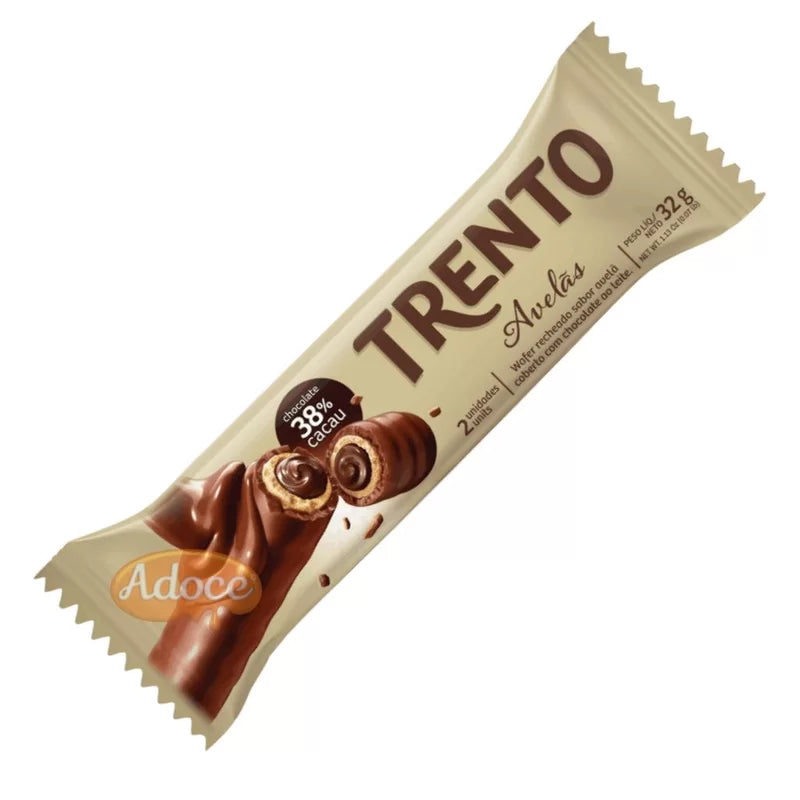 Chocolate branco com avelã com 32g - Trento