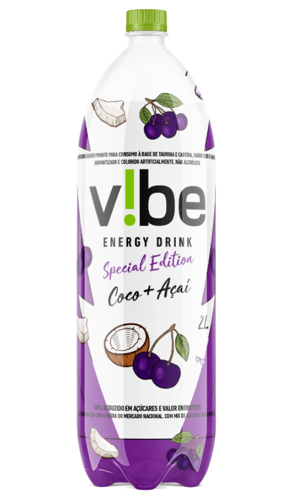 Vibe Energy Drink – Açaí & Coconut, 2L