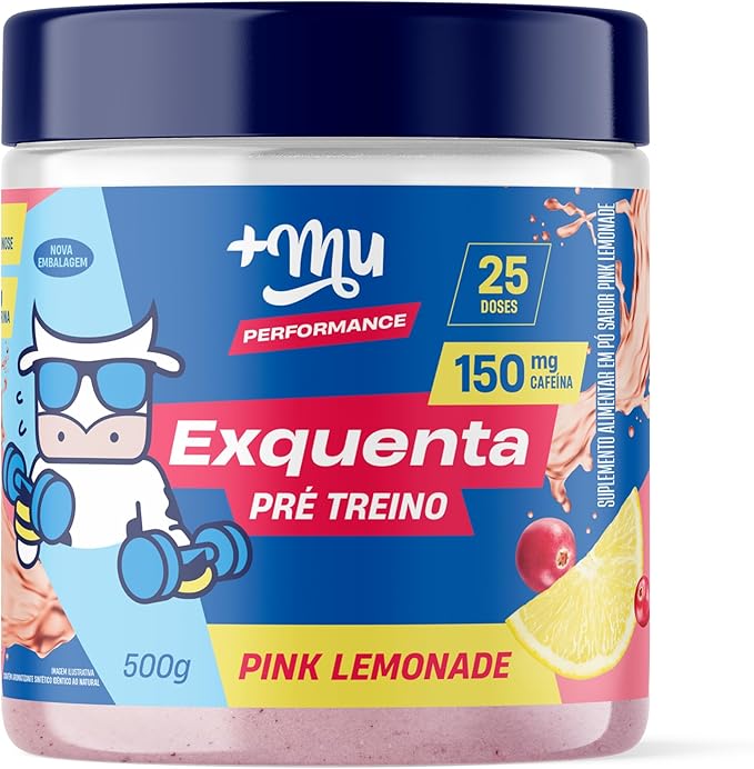 Exquenta Pote Pré Treino Pink Lemonade +MU 500g