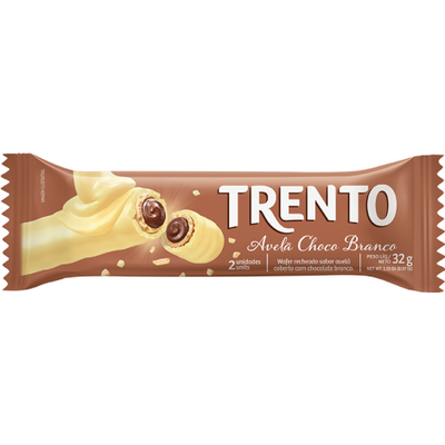 Chocolate Avelã Com Chocolate Branco Trento 29g