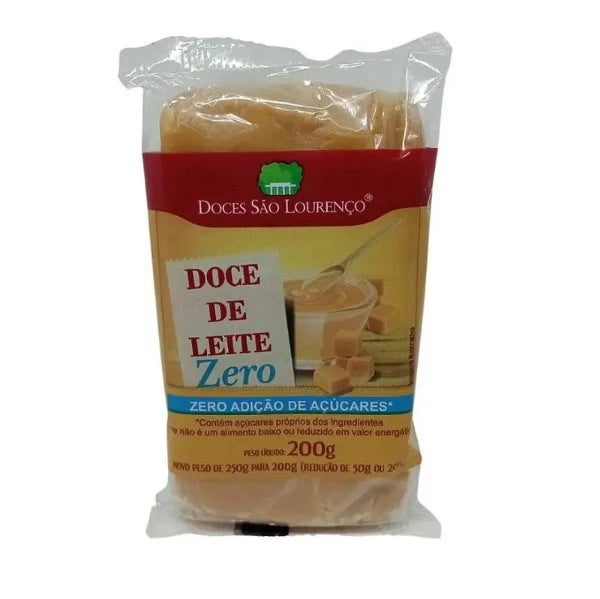 Doce de Leite Tablete sem açúcar São Lourenço 200g