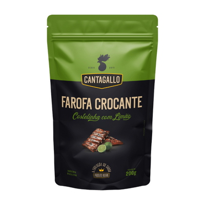 Farofa Crocante Costelinha com Limao Cantagallo 200g