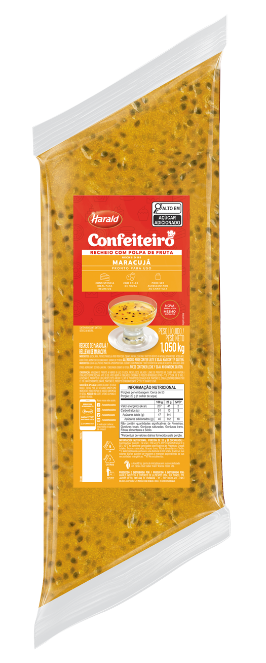 Recheio Confeiteiro Maracujá Harald 1.05kg